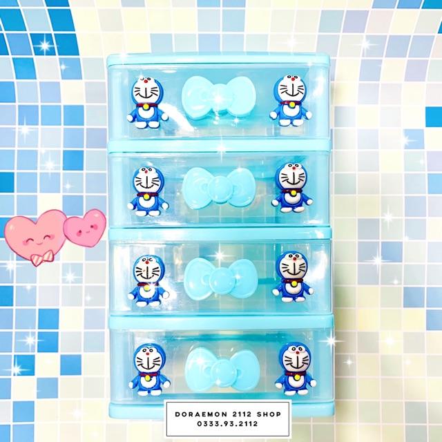Tủ nhựa mini 4 tầng Doraemon