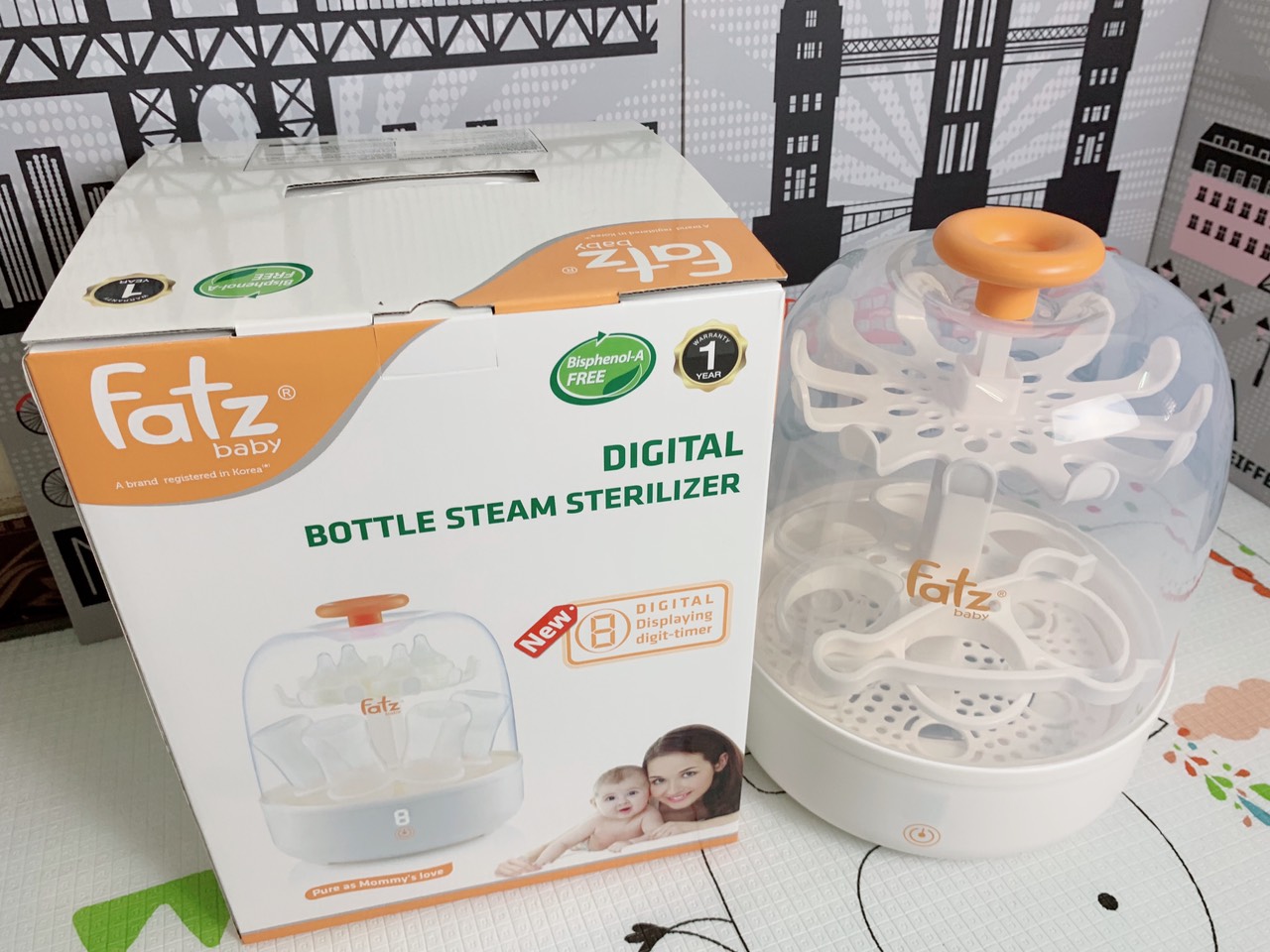 Máy tiệt trùng bình sữa FatzBaby FB403SL