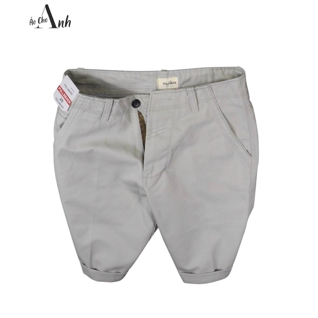 Quần short nam vải kaki xuất khẩu cao cấp ,nhiều màu FREESIZE phong cách quần đùi nam Hàn Quốc - Q011