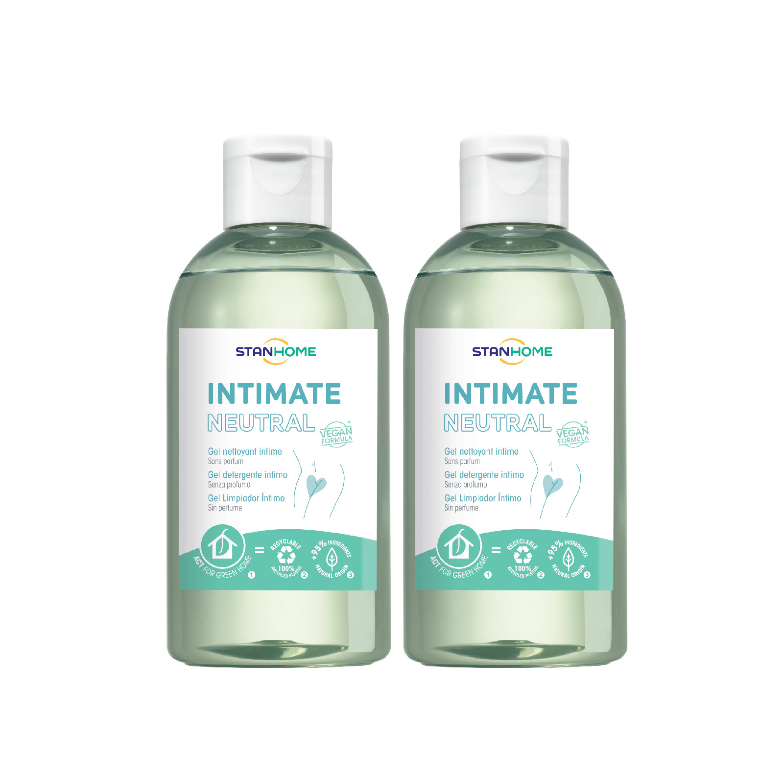 Combo 2 Dung dịch vệ sinh nam, nữ Stanhome Intimate Neutral 200ml/chai