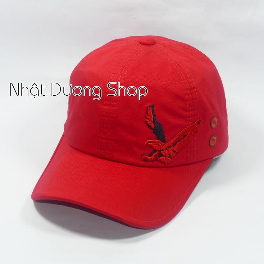 Nón kết kaki thêu dại bàng cao câp- Chất liệu kaki thích hợp cho tín đồ tuổi teen mê nón xịn.