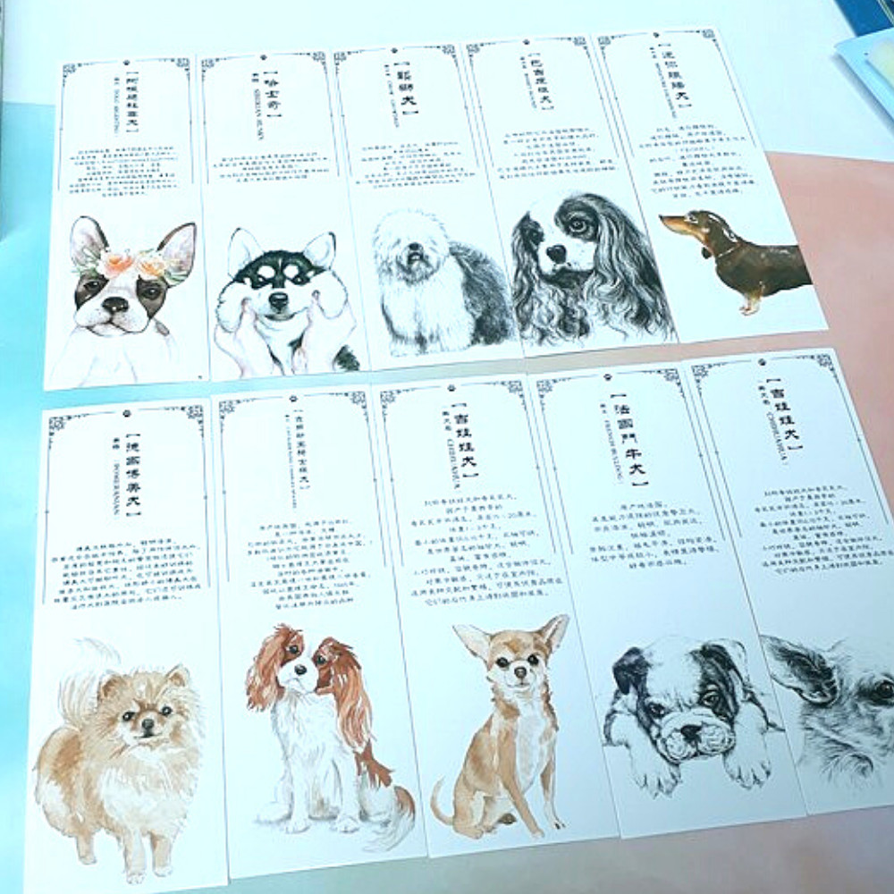Bộ 30 Bookmark Đánh Dấu Sách The Dog