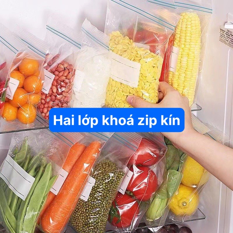 Túi Zip Đựng Bảo Quản Thực Phẩm Không Mùi An Toàn Có Thể Tái Sử Dụng Nhiều Lần