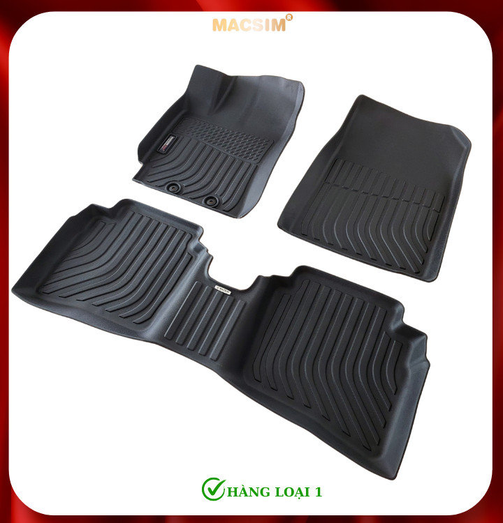 Thảm lót sàn xe ô tô Hyundai Accent 2024+ Nhãn hiệu Macsim chất liệu nhựa TPE cao cấp màu đen