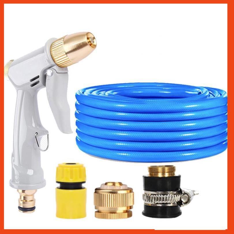 Bộ dây vòi xịt nước tưới cây rửa xe,tăng áp 3 lần, loại 3-5m 206846