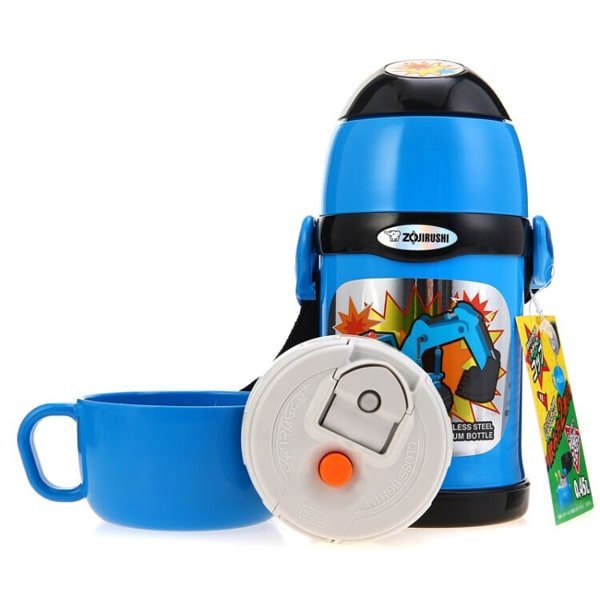 Bình giữ nhiệt cho bé Zojirushi SC-ZT45-AZ 0.45L , có cốc và ống hút, hàng chính hãng