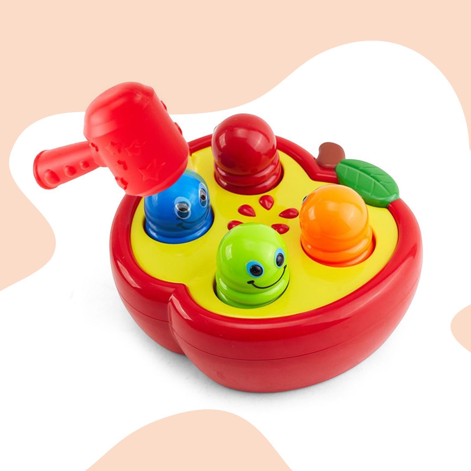 Cartoon Pounding Toy Learning Educational Toy Game Color Recognition Toy for Kids Girl Toddlers Boys Gifts
