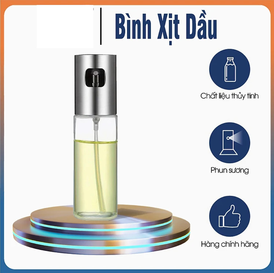 Bình Xịt Dầu Ăn Cho Nồi Chiên Không Dầu, Chiên Rán Đồ Ăn, Nướng Đồ Ăn
