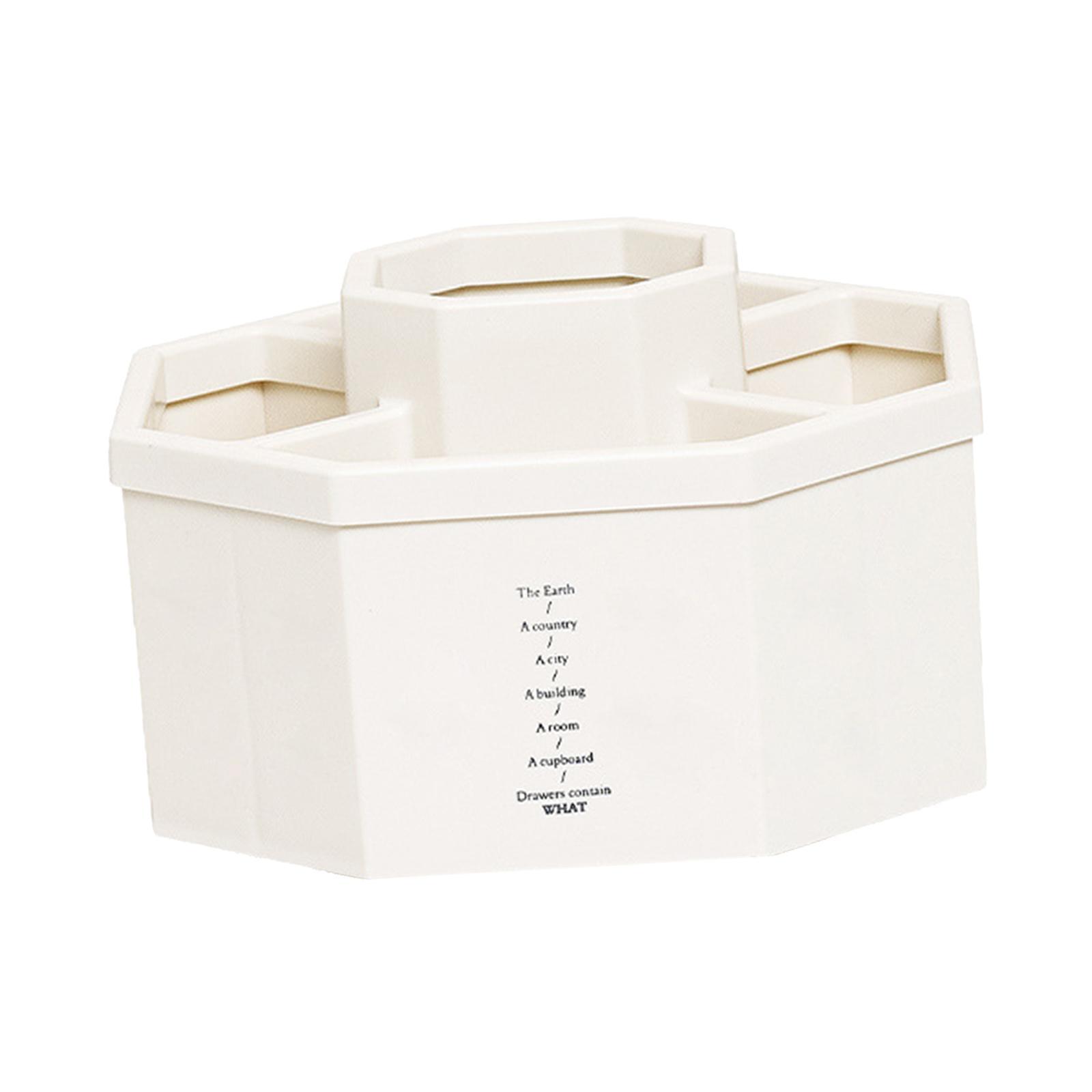 Rotatable Desktop Storage Box Pen Holder Organizer Rack for Makeup