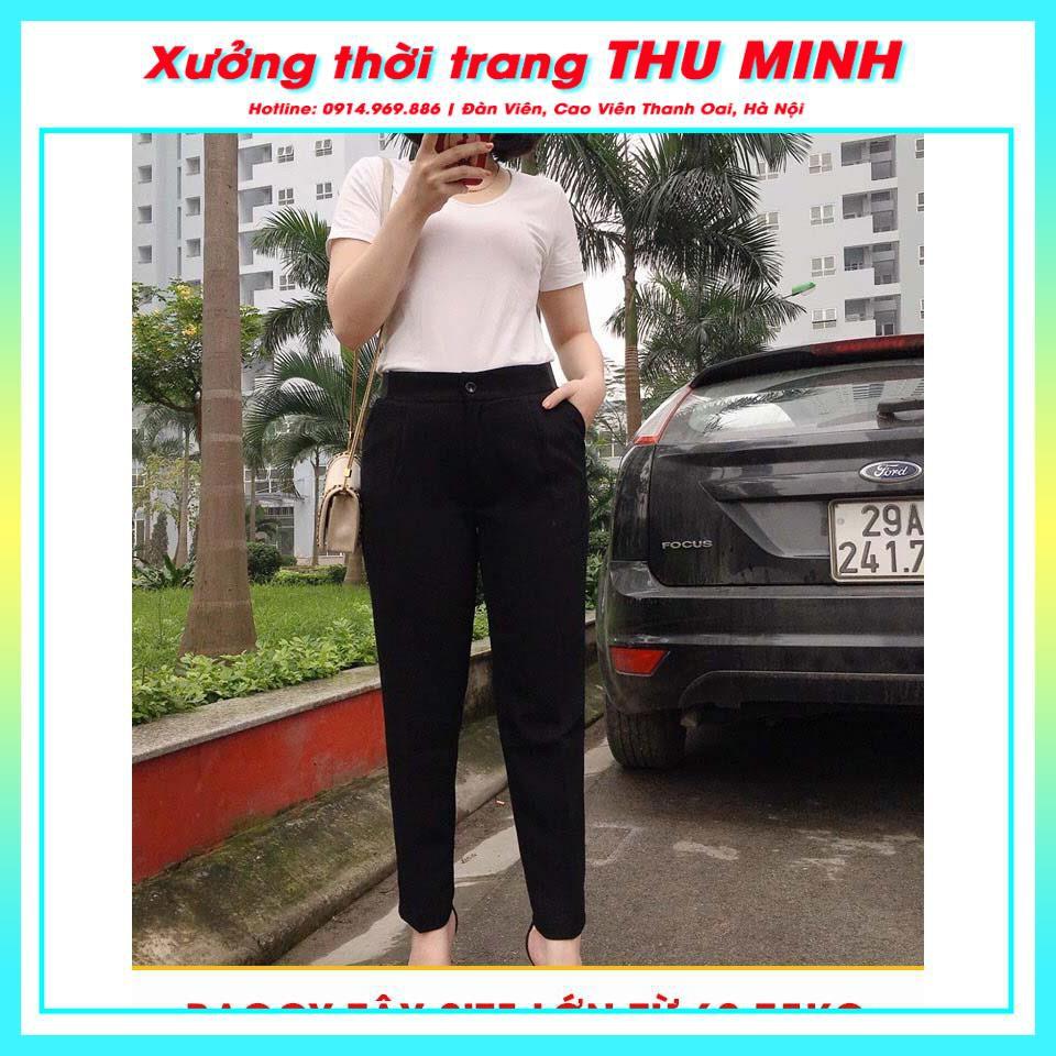 QUẦN BAGGY TÂY SIZE LỚN, FORM RỘNG BIG SIZE, VẢI ĐẸP 40-75kg