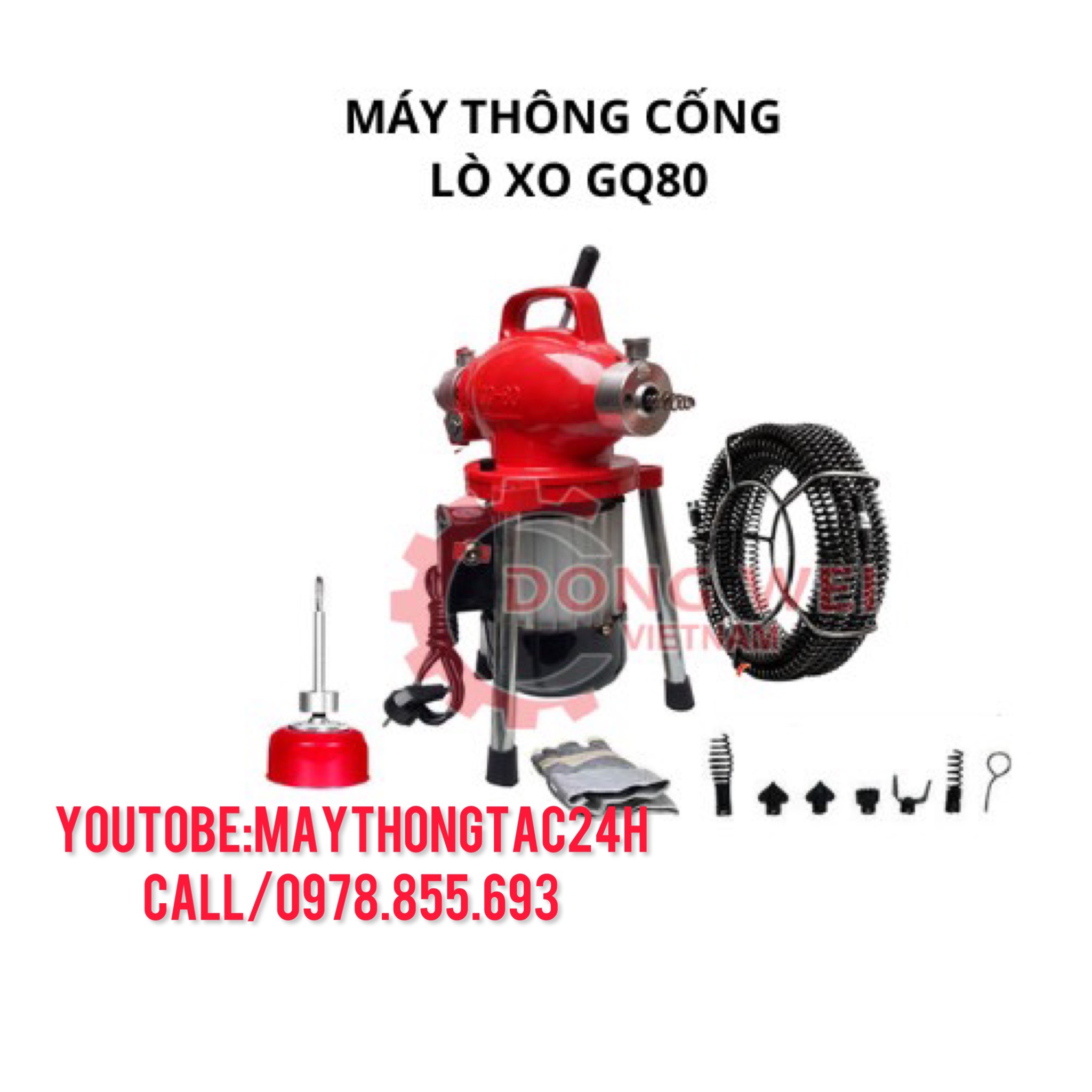 Máy thông cống gq80 công suất 550w