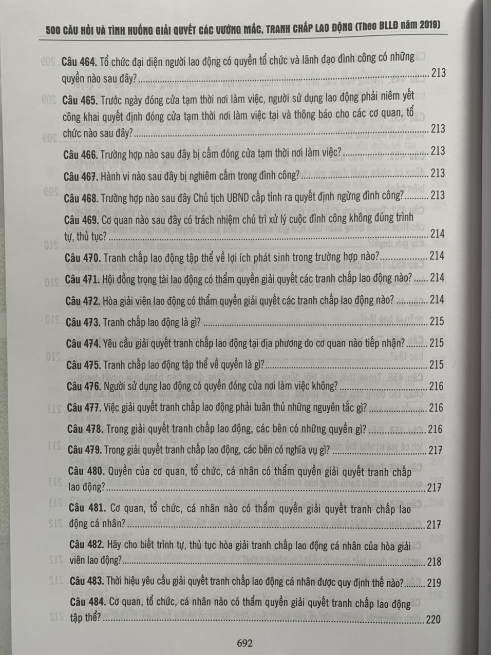 500 Câu hỏi và tình huống giải quyết các vướng mắc tranh chấp lao động
