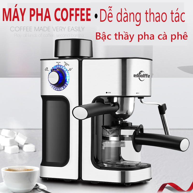 Máy pha cà phê Espresso chuẩn áp suất  chế độ - áp lực cao làm cà phê nồng đậm máy pha chế cà phê