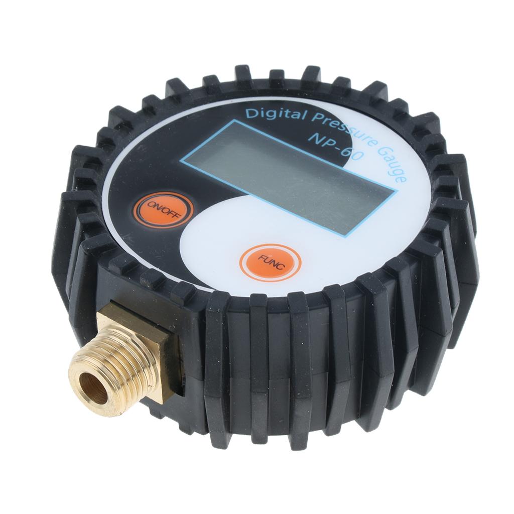 NP-60 G1/4, NPT1/8 Battery Power Digital Pressure Gauge Gas Pressure Tester, 0-200 Psi, 0-150PSI, 0-15PSI, 0-5PSI, -15-0PSI