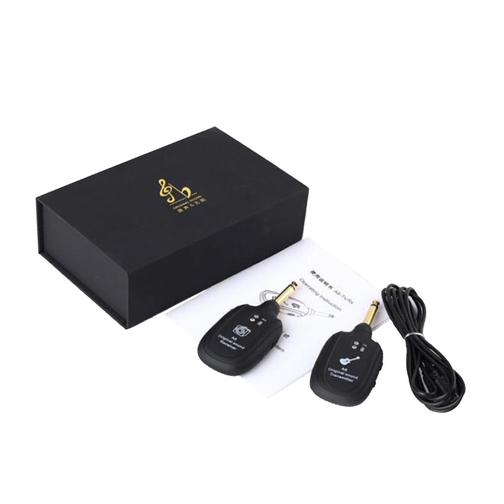 Electric Guitar Bass UHF Wireless System, Audio Transmitter And Receiver Set