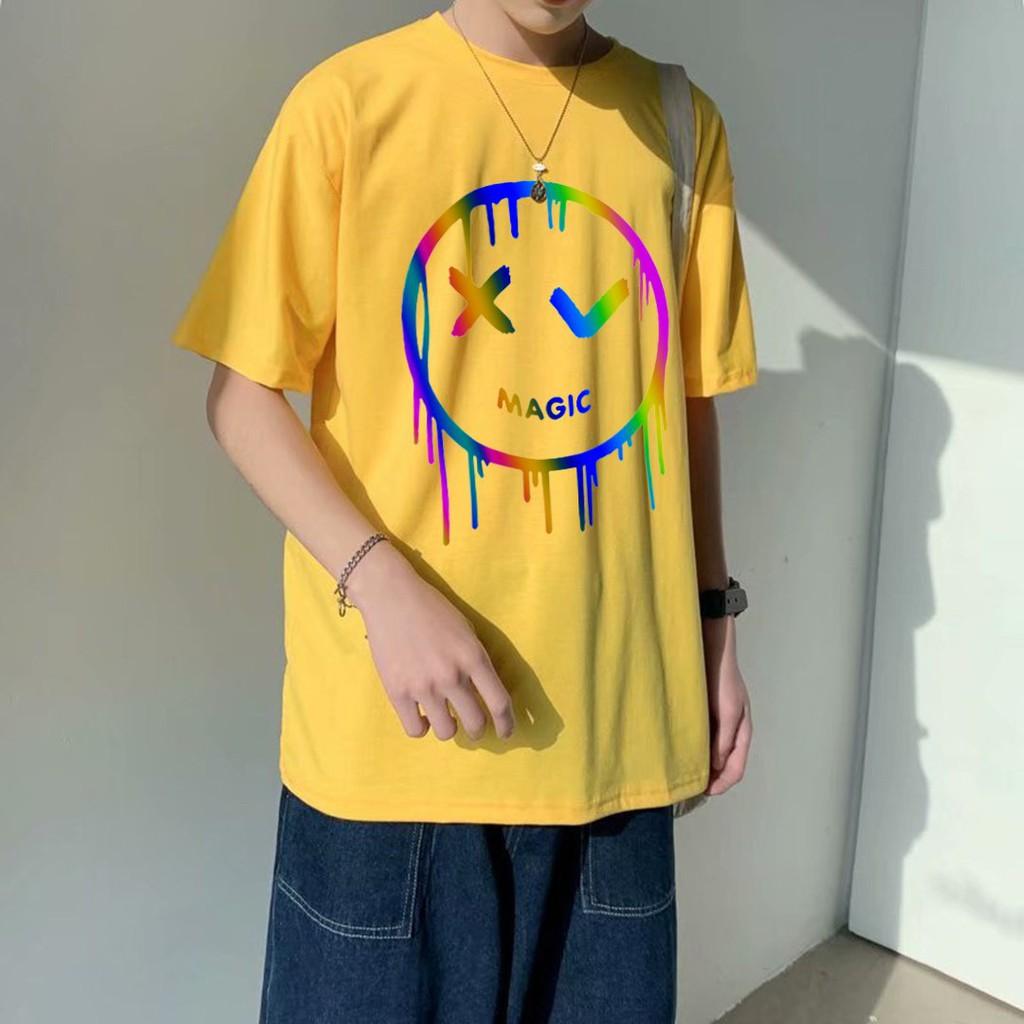 Áo Thun Phản Quang Icon Tròn Magic PQ85 Unisex Tay Lỡ - Big Size