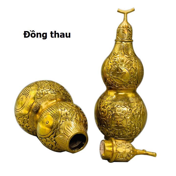 ️️ Hồ lô đồng bát quái 206725 cao 19 cm