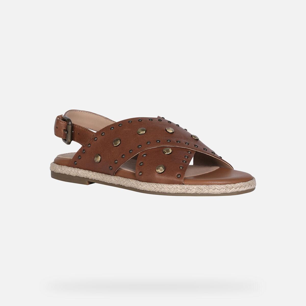 Giày Sandal Nữ GEOX D Kolleen A BROWN