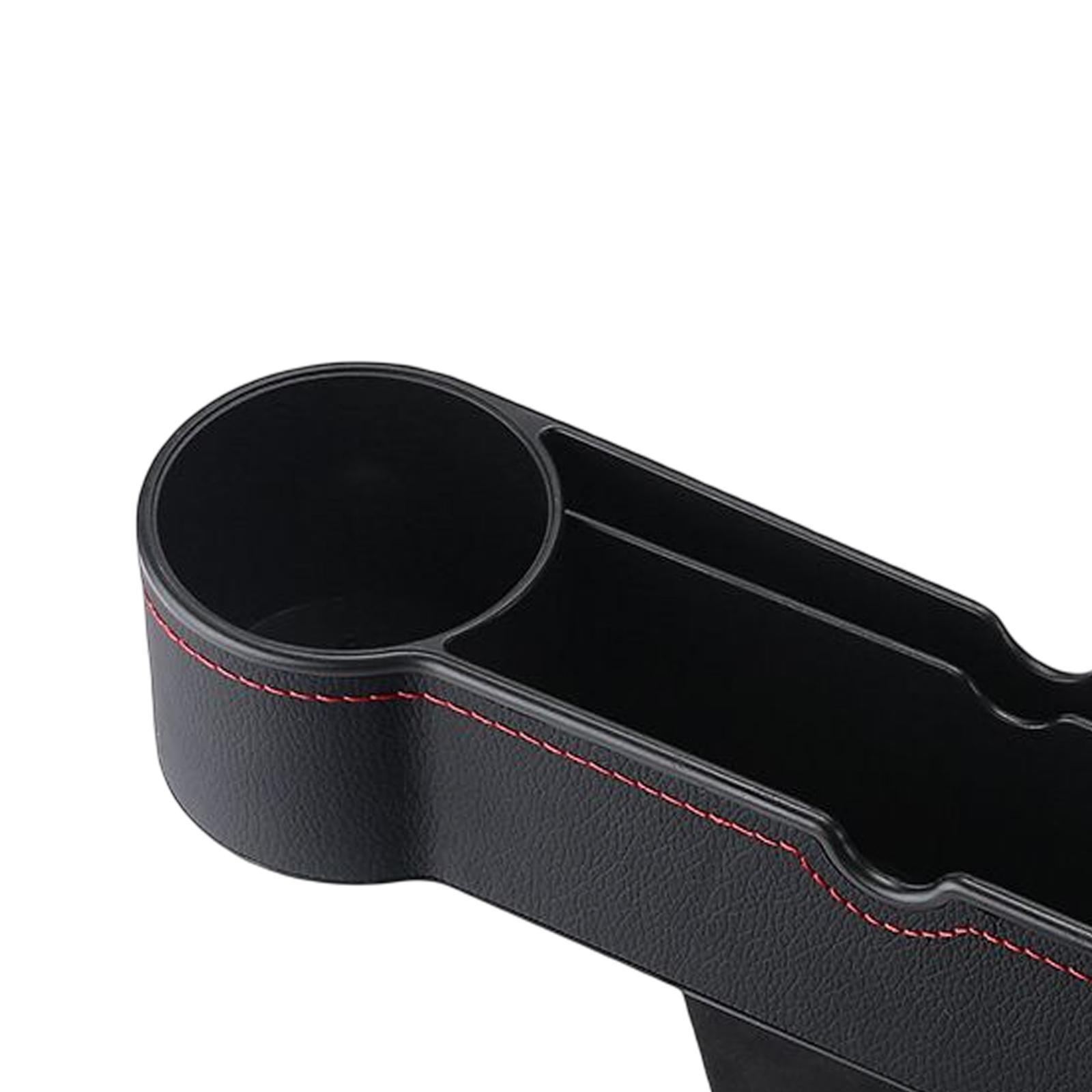 Car Seat Gap Organizer W/ Cup Holder Fit for Cards Wallets Sunglasses