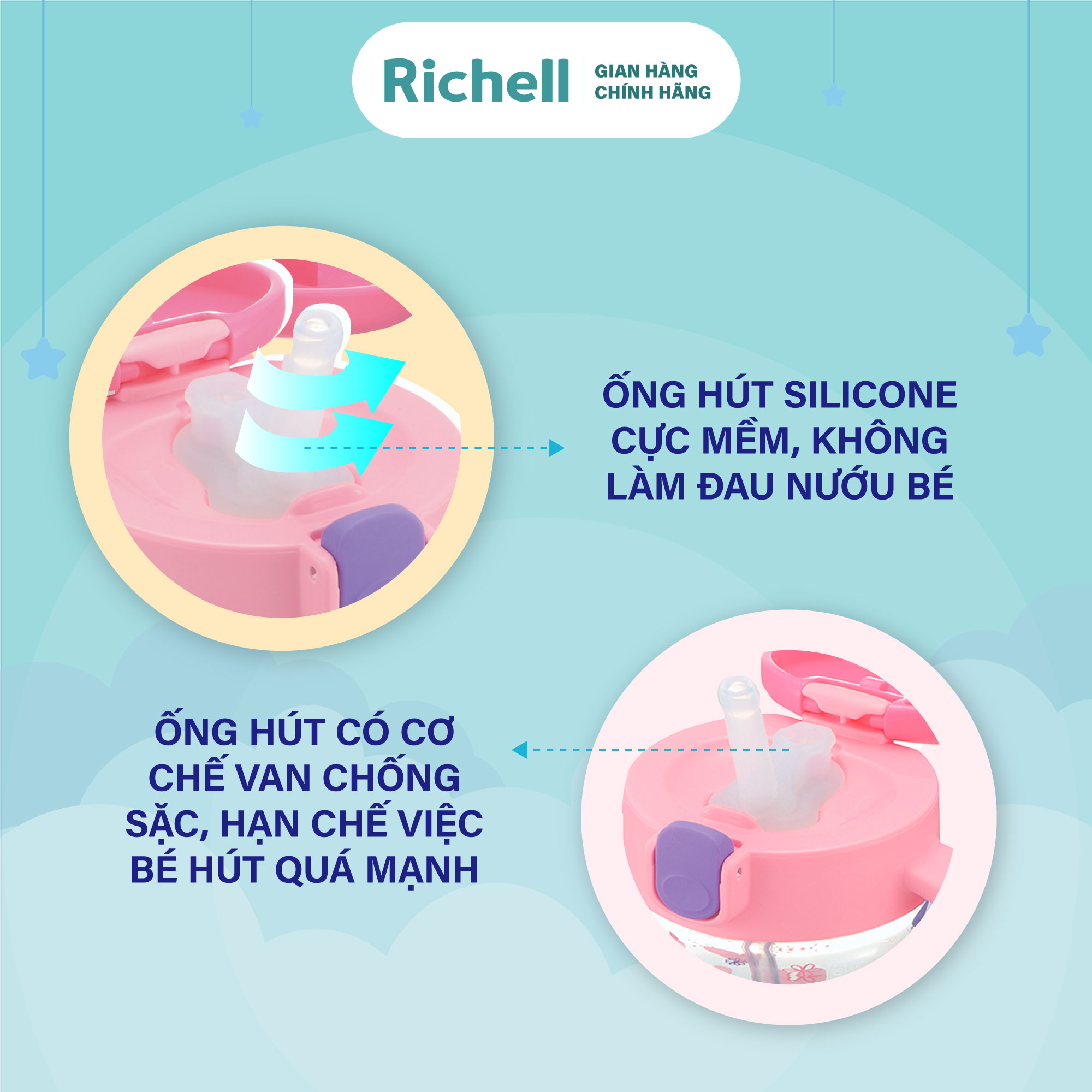 Bình Ống Hút T.L.I Richell