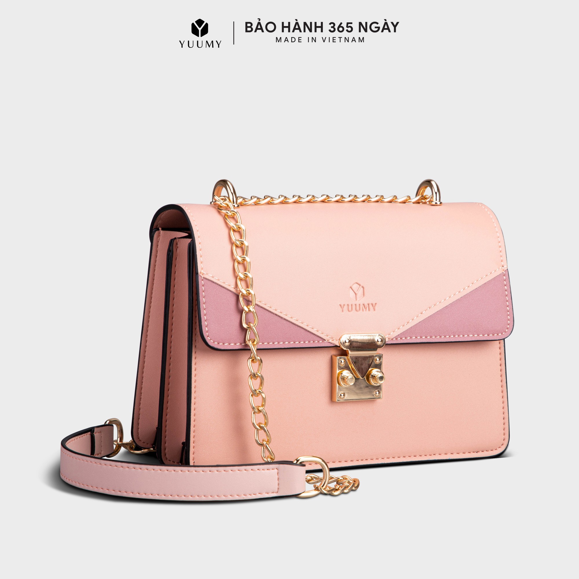 Túi đeo chéo nữ thời trang YUUMY YN91, 7 ngăn, vừa sổ tay, ví, điện thoại, phù hợp đi chơi, đi làm, đi tiệc, da tổng hợp cao cấp, không bong tróc, không thấm nước
