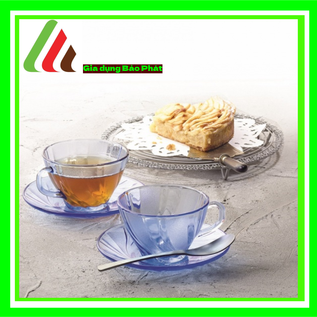 Bộ 6 ly tách Thủy tinh cường lực cao cấp Pháp Duralex Beau Rigave màu 180ml