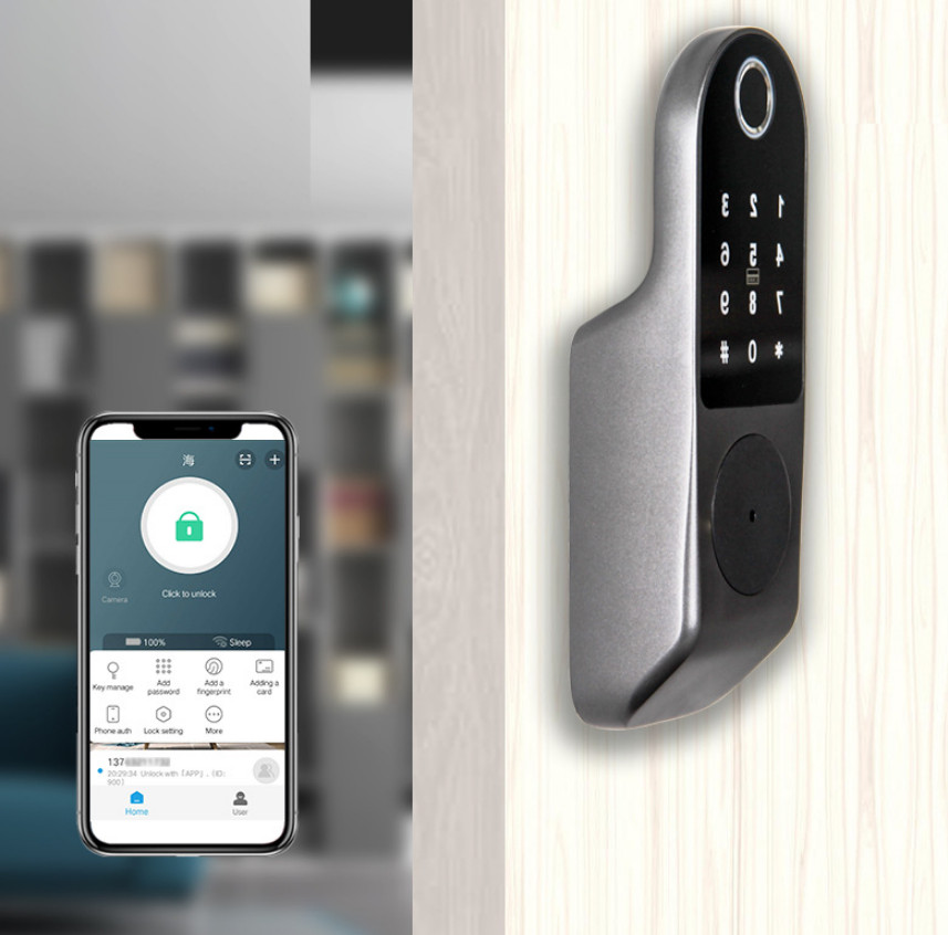 Khóa Cổng Vân Tay Thẻ Từ Mã Số Remote Dùng Pin Wifi SHP-IDL3B