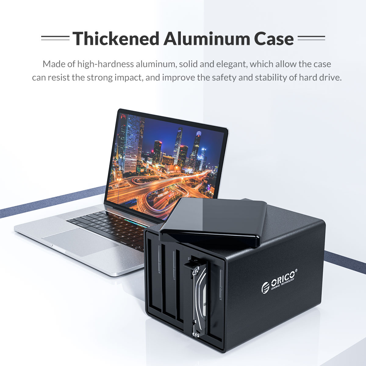 Hộp Ổ Cứng Orico NS500U3 3.5" 5 khe cắm SATA 3 USB 3.0 Type B - Hàng Chính Hãng