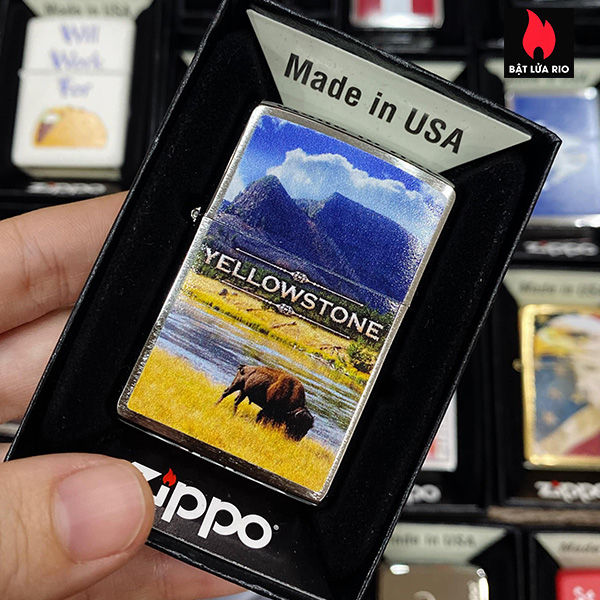 Bật Lửa Zippo 200 Yellowstone Bison