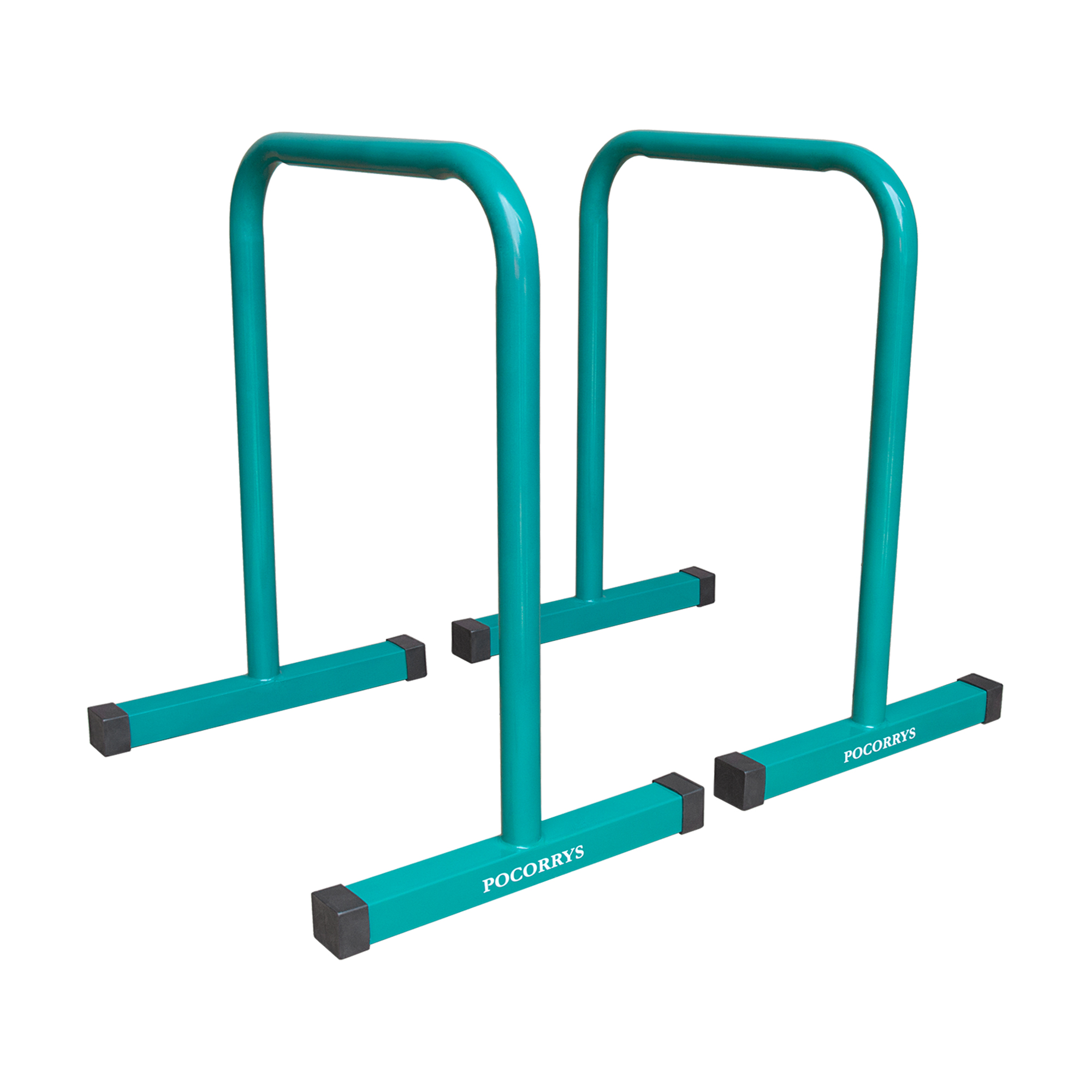 Xà kép Parallettes Dip Bars cao 83cm, Pocorrys PADS-03, Màu xanh