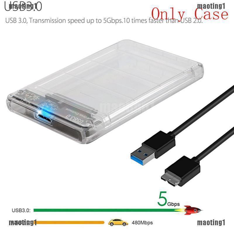 Khay Đựng Ổ Cứng Ngoài 2.5in SATA USB SSD Có Đèn led