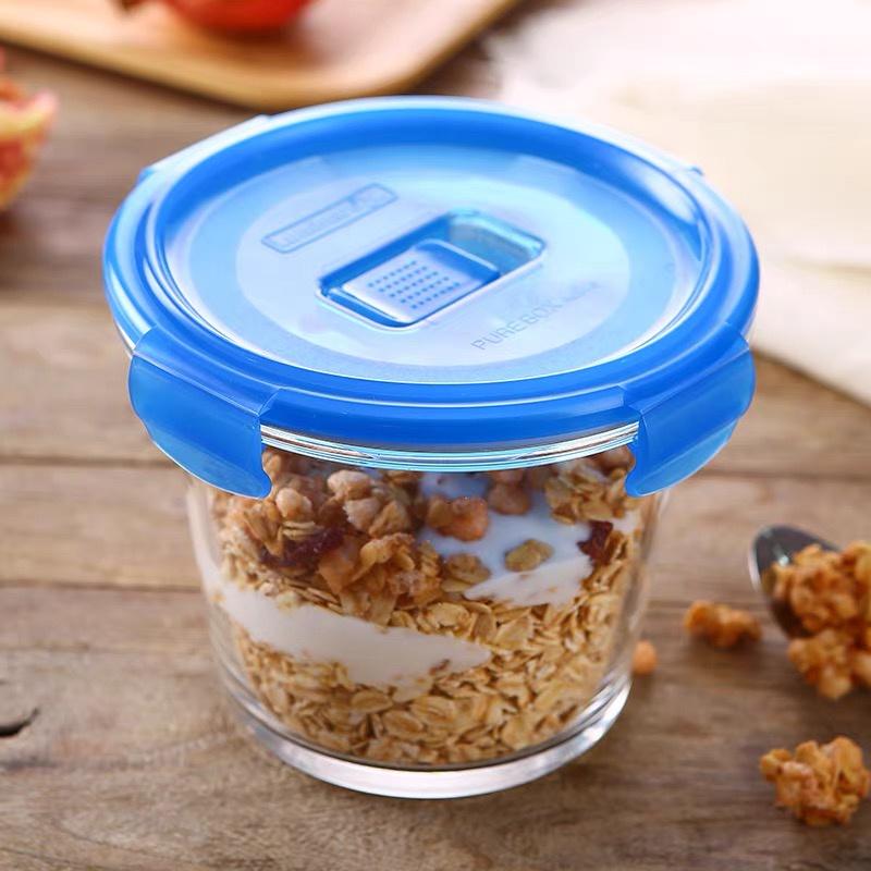 Hộp đựng thực phẩm thủy tinh Luminarc Purebox 75/84cl - J4711/J4712 dùng vi sóng, nắp đậy kín