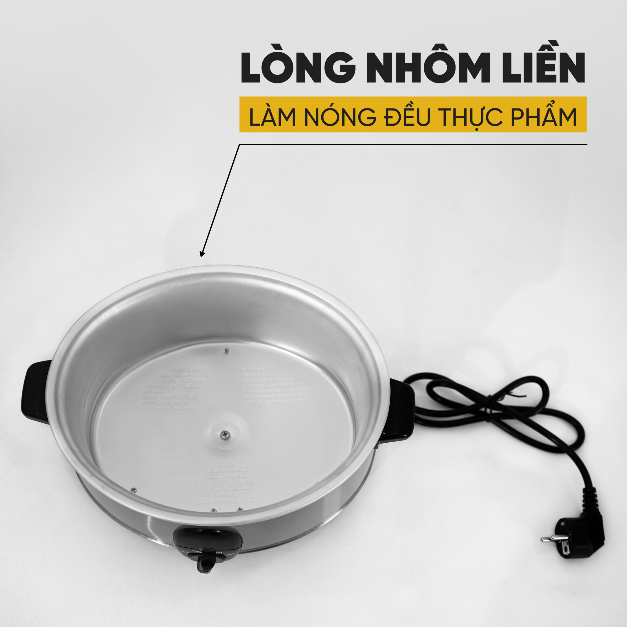 Nồi nấu chậm kiểu Đức nồi kho cá KUSCHELN KSC023-3.5 Cao Cấp 3.5 lít niêu sứ hình ovan, công tắc tự ngắt, chống cạn nước - Hàng Chính Hãng