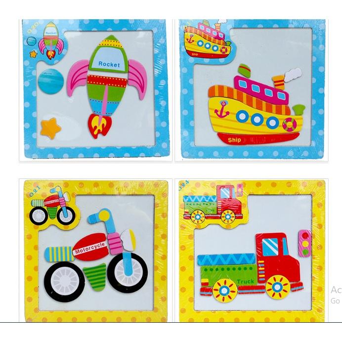 Combo 10 tranh xếp hình nam châm - Đồ chơi giáo dục thông minh cho bé