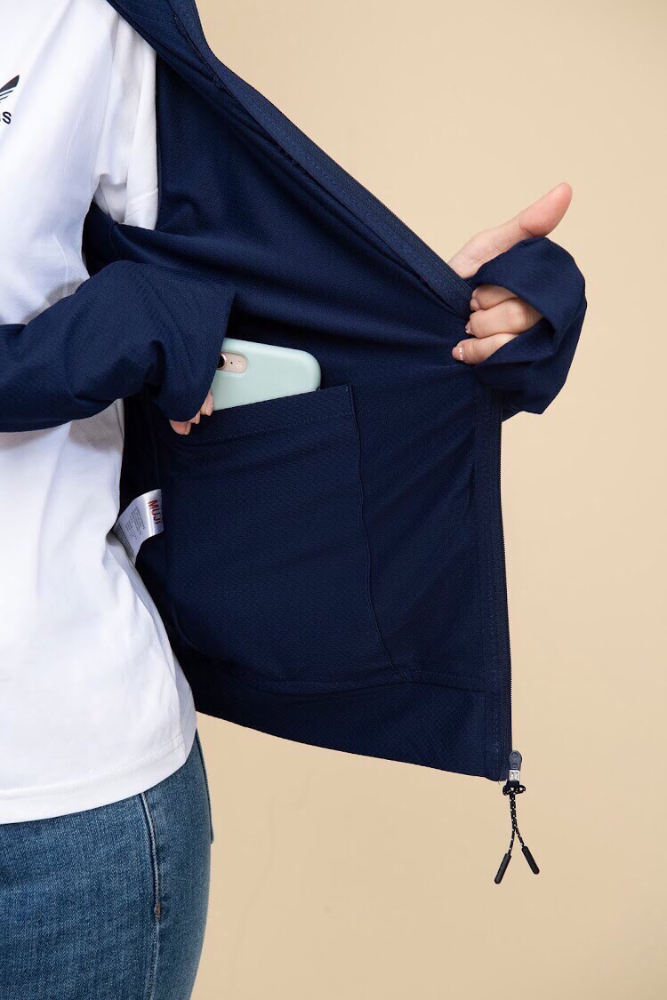 Áo Chống Nắng Nữ Hàng Xuất Khẩu, 2 Lớp Thun Lạnh Lỗ Kim, Chống Tia UV Cực Hiệu Quả