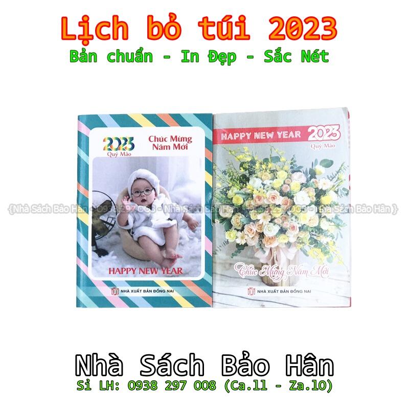 Lịch cầm tay, lịch bỏ túi 2023 tiện lợi ghi chú nhắc nhở (KT: 7x10cm) - GIAO NGẪU NHIÊN MẪU ẢNH