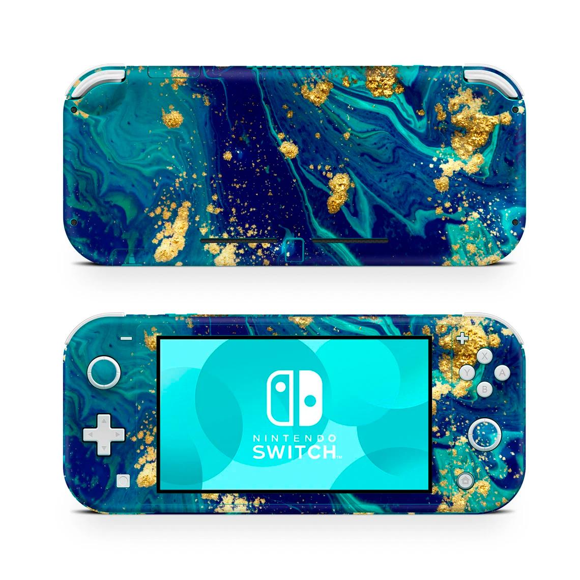 Skin decal dán Nintendo Switch Lite mẫu Vân đá (dễ dán, đã cắt sẵn)