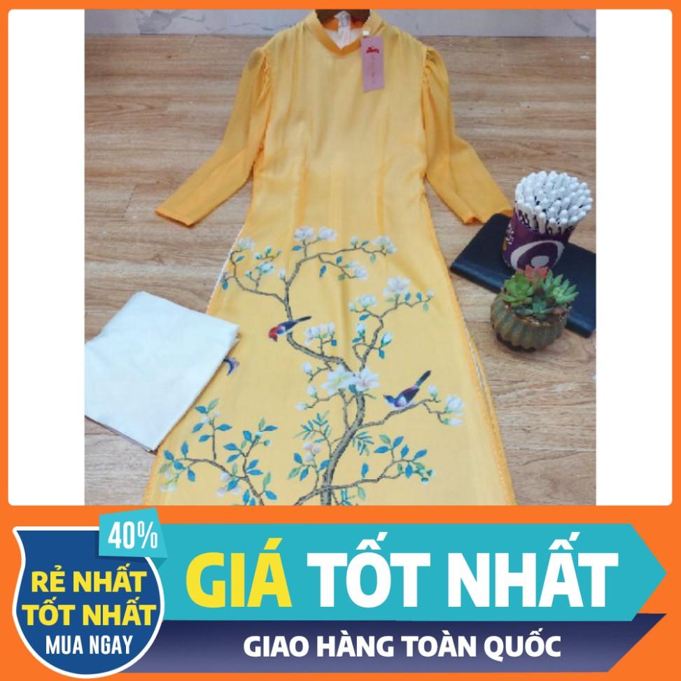 Siêu phẩm áo dài tơ óng voan 4 tà cao cấp đẹp sang chảnh Áo dài cách tân ( HÀNG THIẾT KẾ ) kèm ảnh thật 100