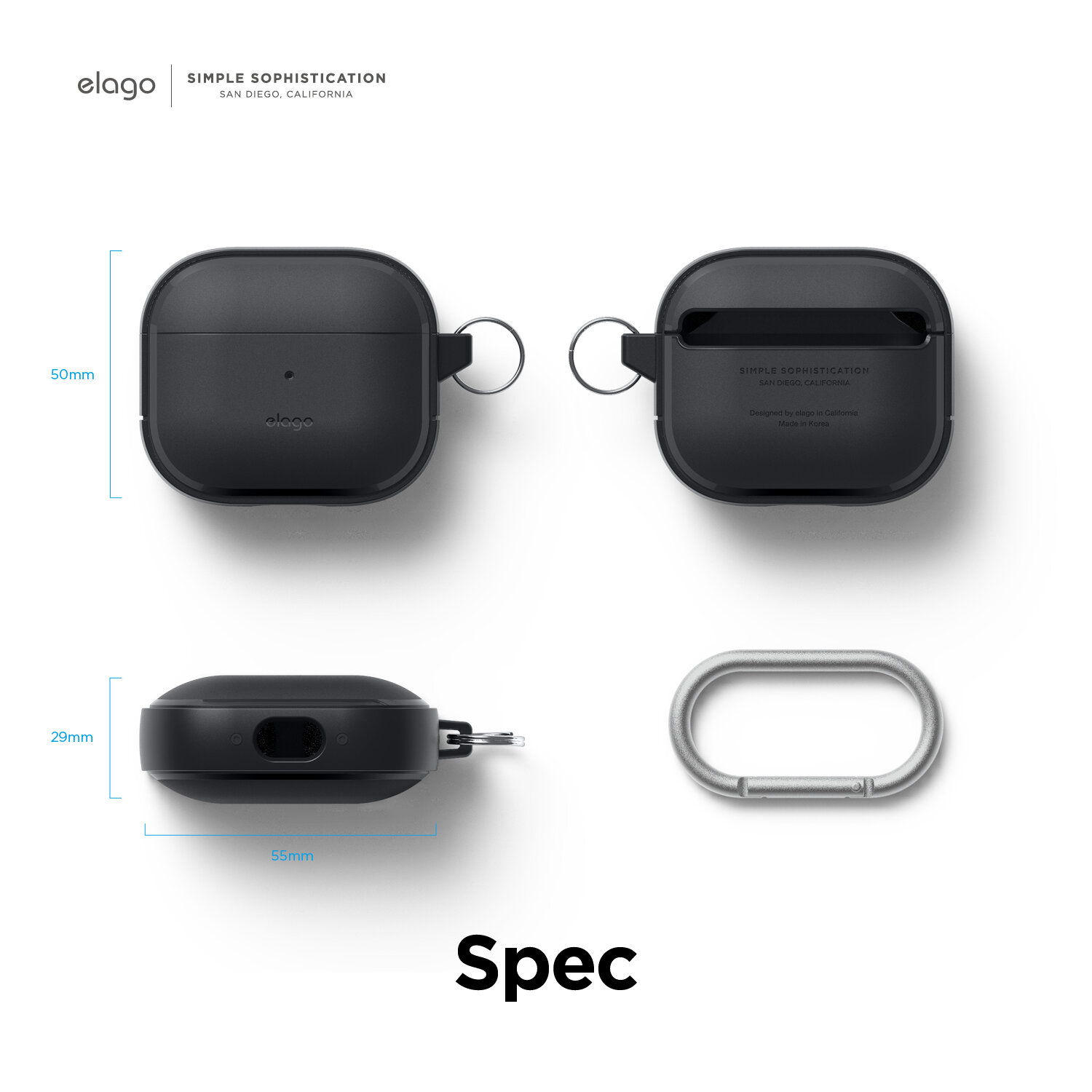 Ốp Elago EDC cho Airpods 3 - Hàng chính hãng