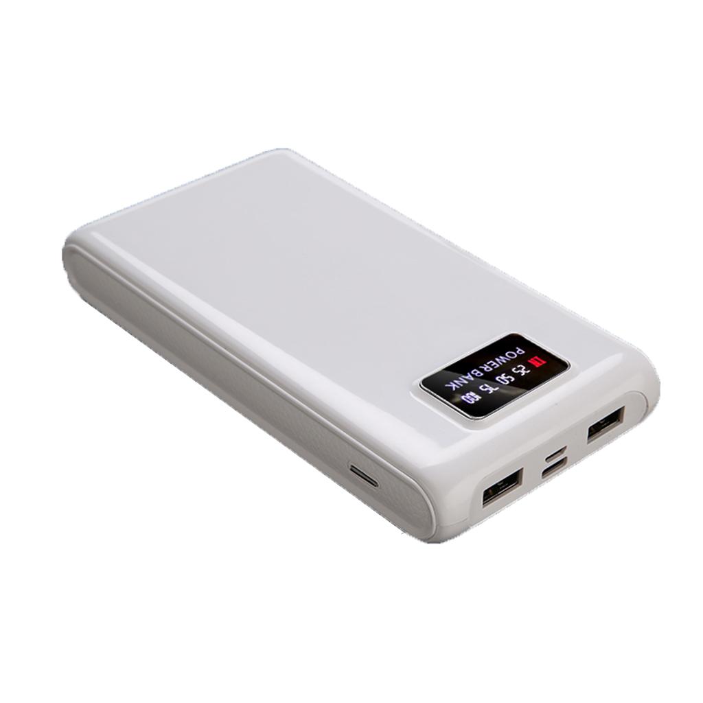 DIY Type-C and Micro USB Input Port Power Pack Kit 6x18650 Battery Dual USB Battery Power Bank Case
