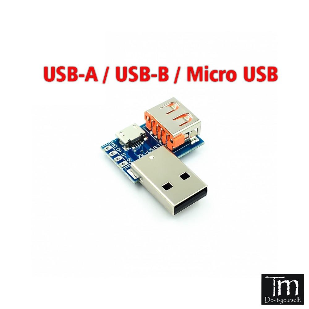 Modul Chuyển Đổi USB - MicroUSB - TypeC