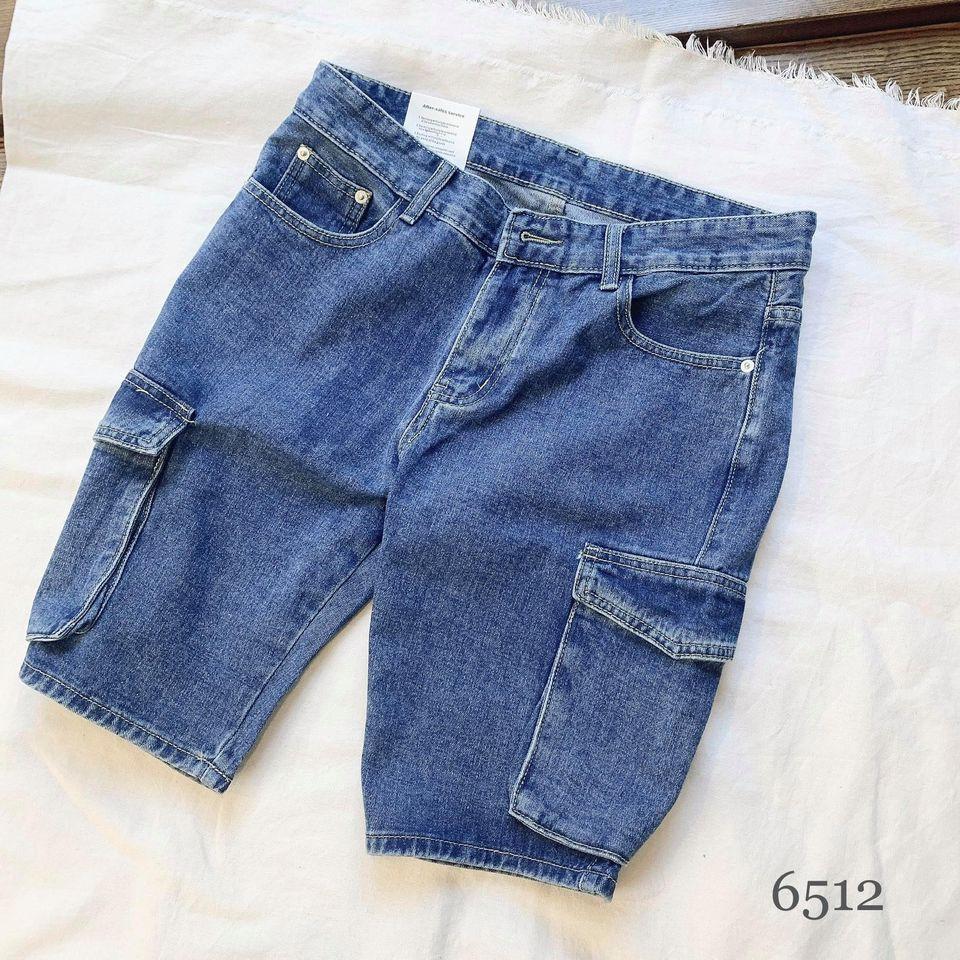 Quần Short jean nam xanh đậm 6512