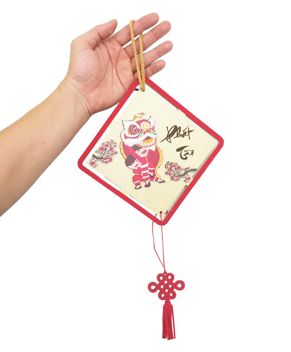 Bảng Gỗ Treo Tường Trang Trí Tết - Bách Mộc T04 - Phát Tài