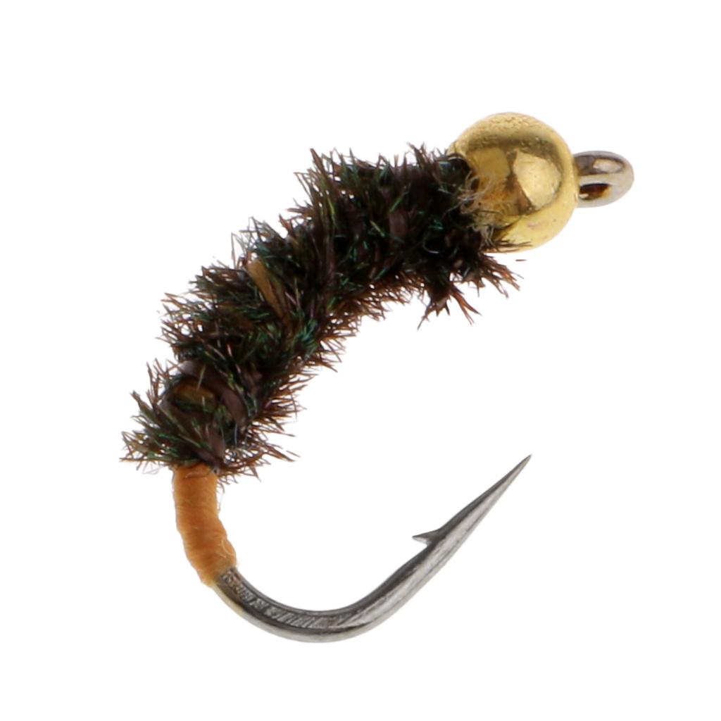 Fly Fishing Flies Hand-tied Fast Sinking Wet Flies Lure for Bass Salmon Carp