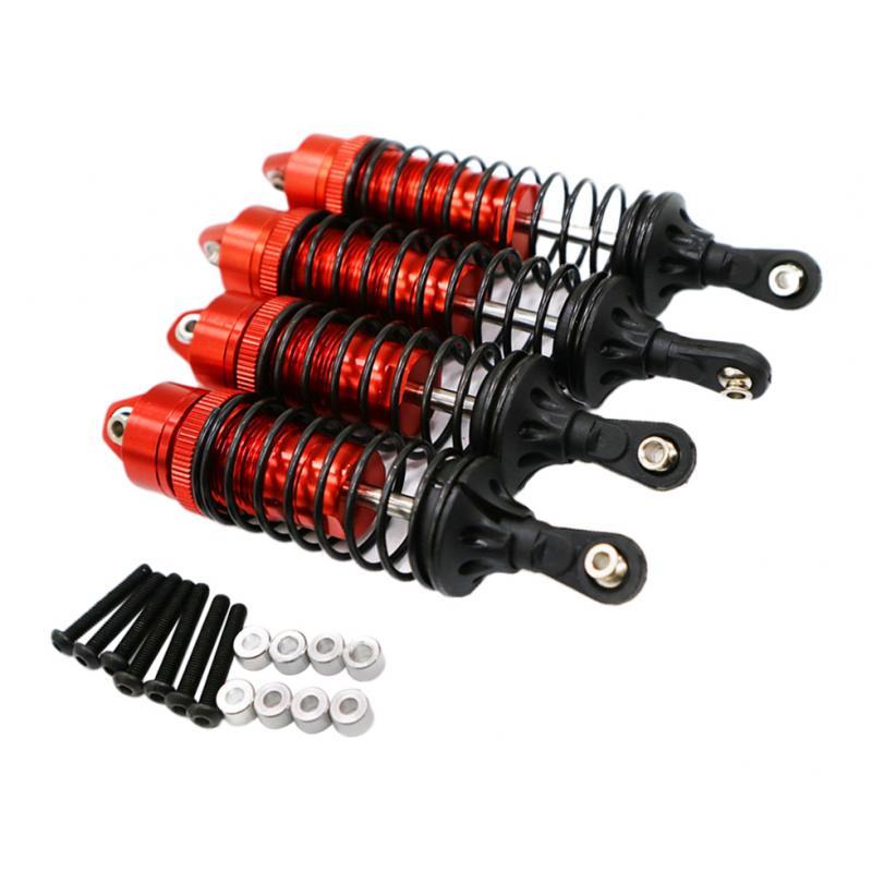 4X Đỏ Trước & Sau Lò Xo Giảm Sóc Giảm Chấn cho 1/10 Traxxas Chém 4WD