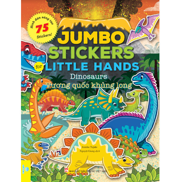 Sách - Trọn bộ 12 cuốn: Jumbo Stickers For Little Hands - 75 Stickers! - ndbooks