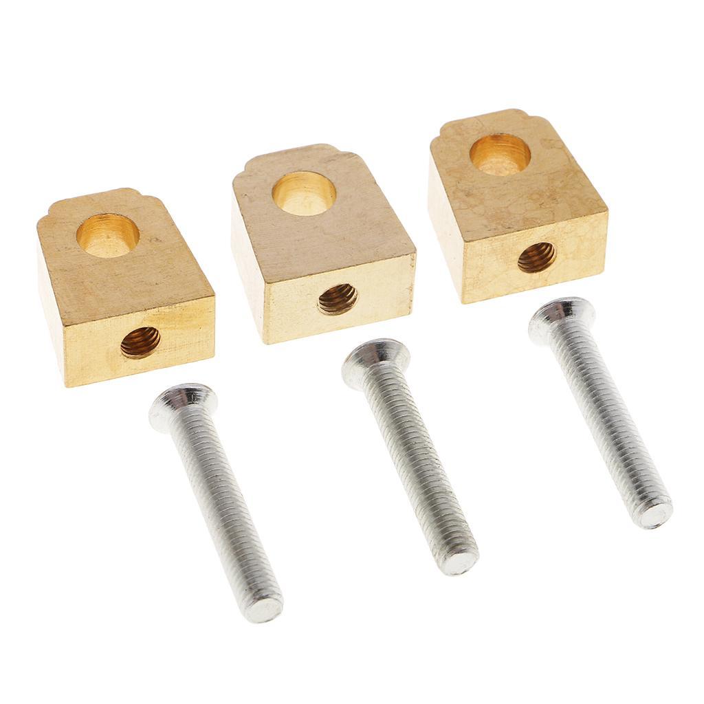 3 Sets Brass Upholstery Home Furniture Wooden Door Lock Hardware Accessories Replacement Parts Gold