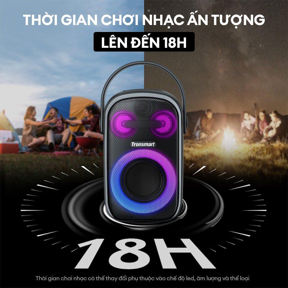 Loa Karaoke Bluetooth 5.3 Tronsmart Halo 110/100 Công suất 60W Chuẩn kháng nước IPX6 Thời gian chơi nhạc lên đến 18 giờ | Bảo hành chính hãng 12 tháng | TM-862339