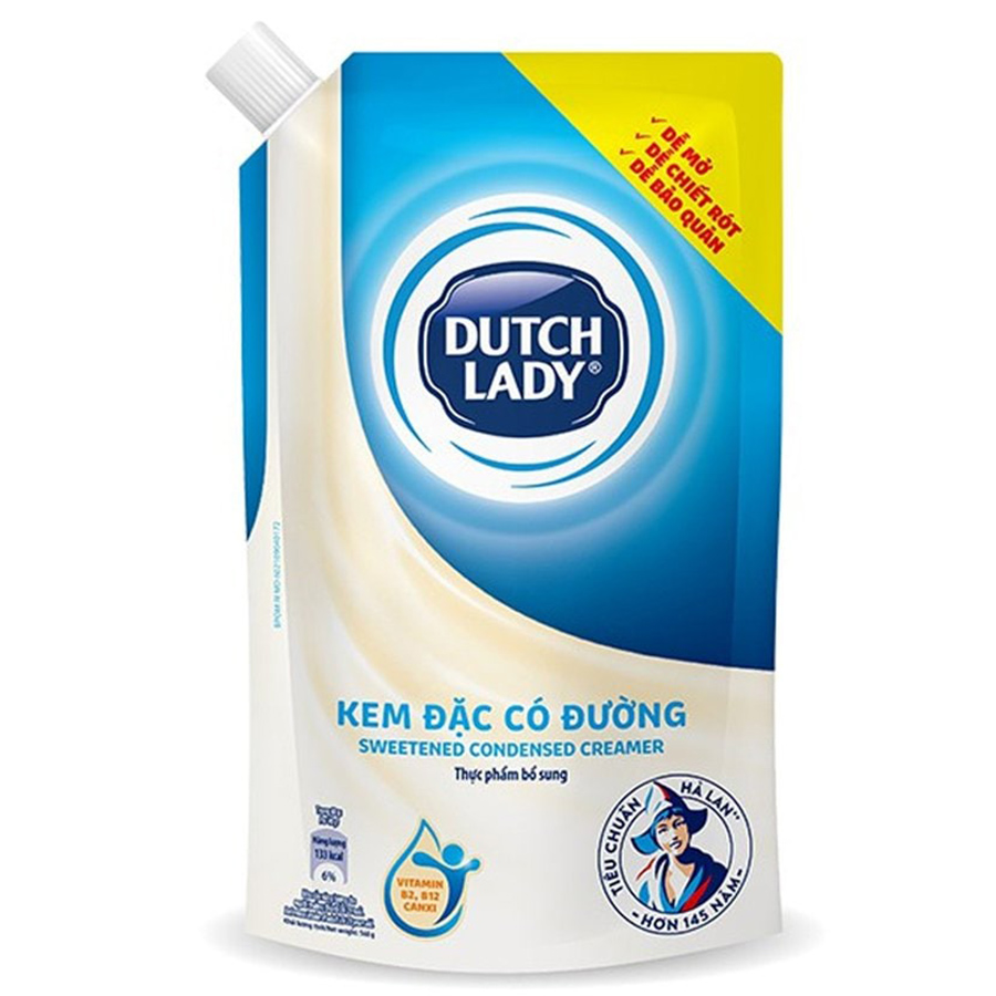 Bộ 6 Túi Kem Đặc Có Đường Dutch Lady (545g)