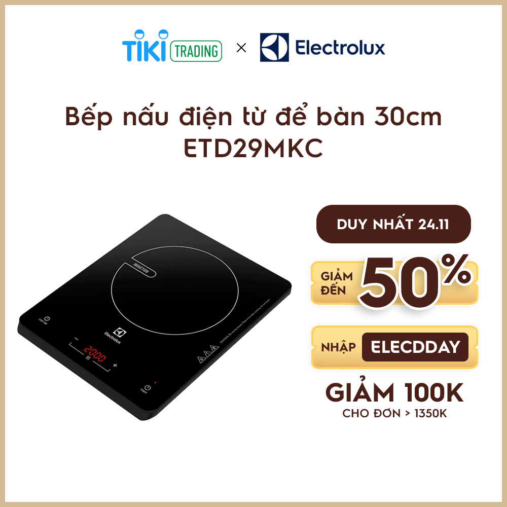 Bếp điện từ Electrolux ETD29MKC (2000W) - Hàng chính hãng